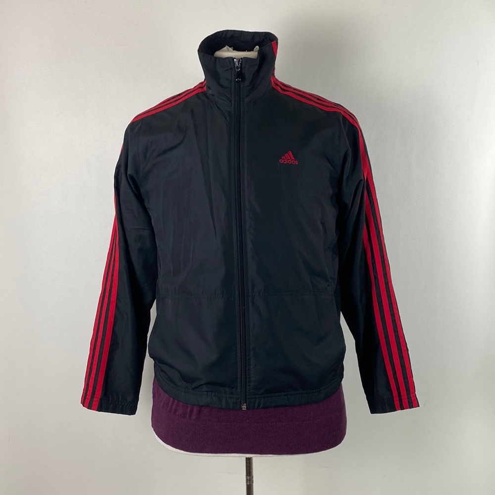 Adidas, Men’s Black Sport Jacket, Size Medium